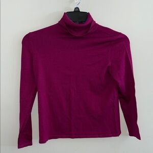 Women's Turtleneck Sweater - Fuchsia